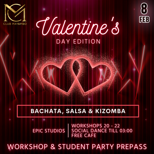 Club Mayambo Valentine's Day Student Workshop & Party Pass